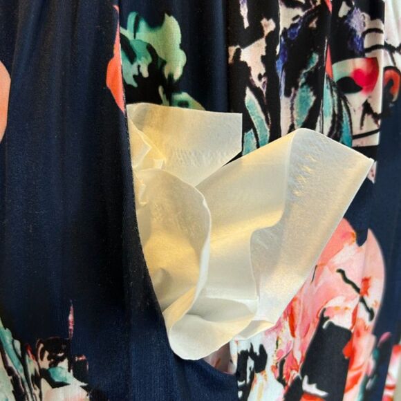 Kuiyige Dress Sz XXL Dark Navy Blue Casual Dressy Poly/Spandex Blend Lg Pockets - Picture 6 of 13